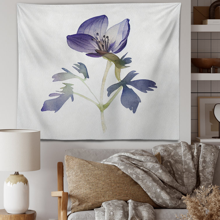 Vintage discount flower tapestry